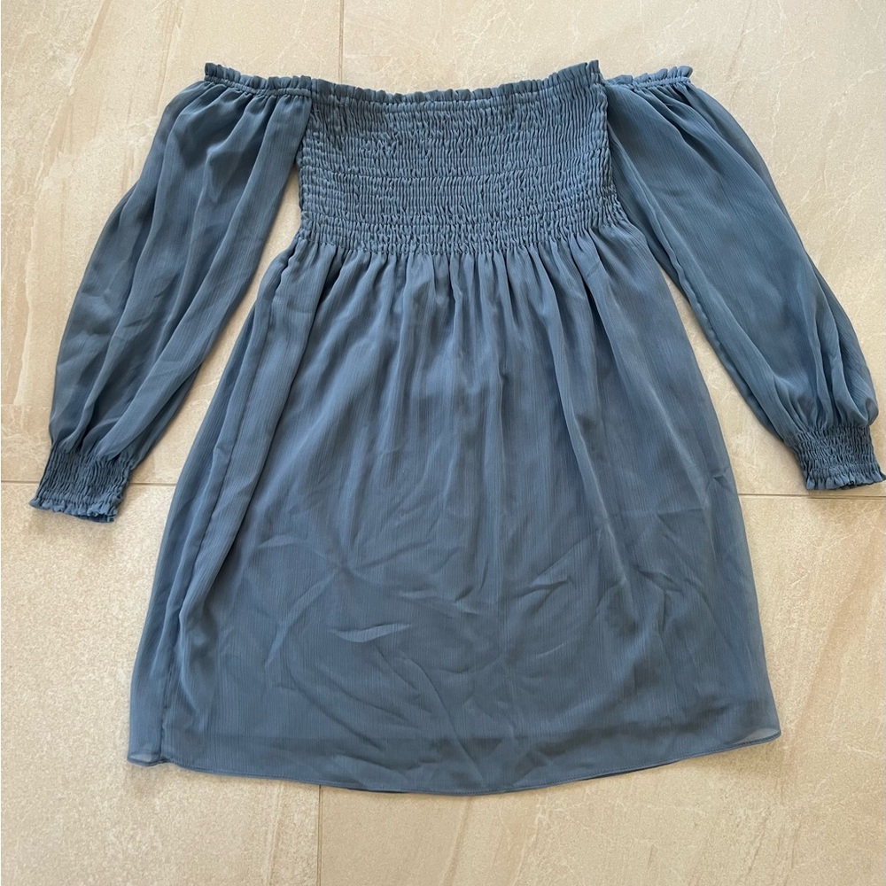 ZARA BASIC COLLECTION women’s bleu dress XS